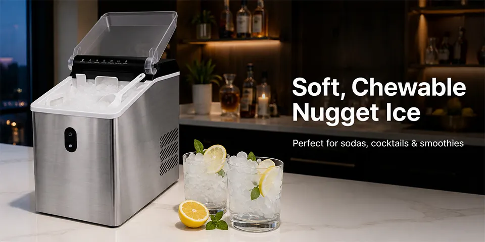 Soft Nugget Ice Made for Better Drinks
